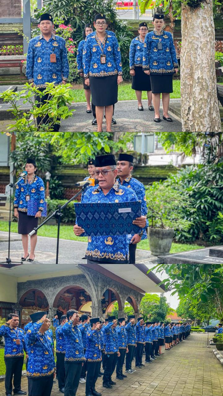 Apel  HUT KORPRI Ke-54 Di Lingkungan Dinas Kebudayaan Kota Denpasar