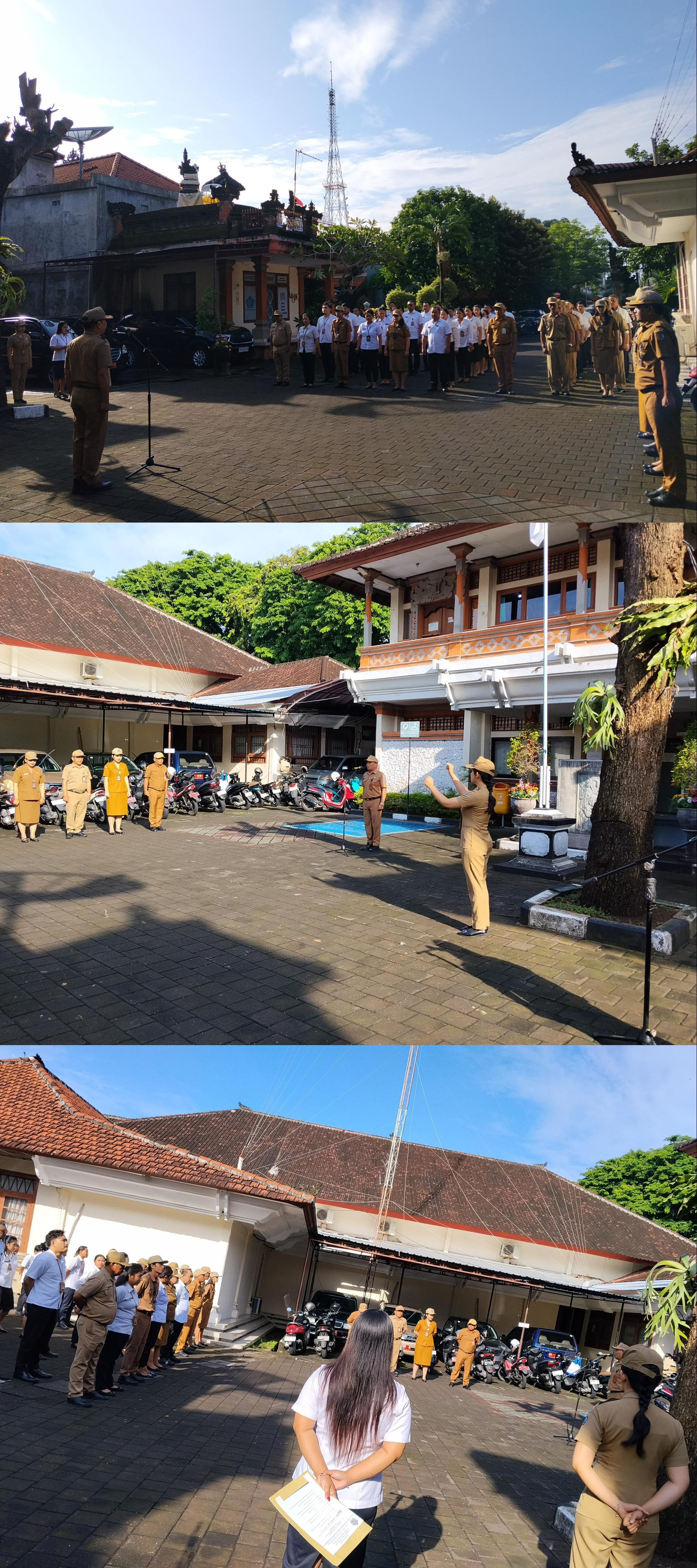 Apel Disiplin di Lingkungan Dinas Pemberdayaan Masyarakat dan Desa Kota Denpasar