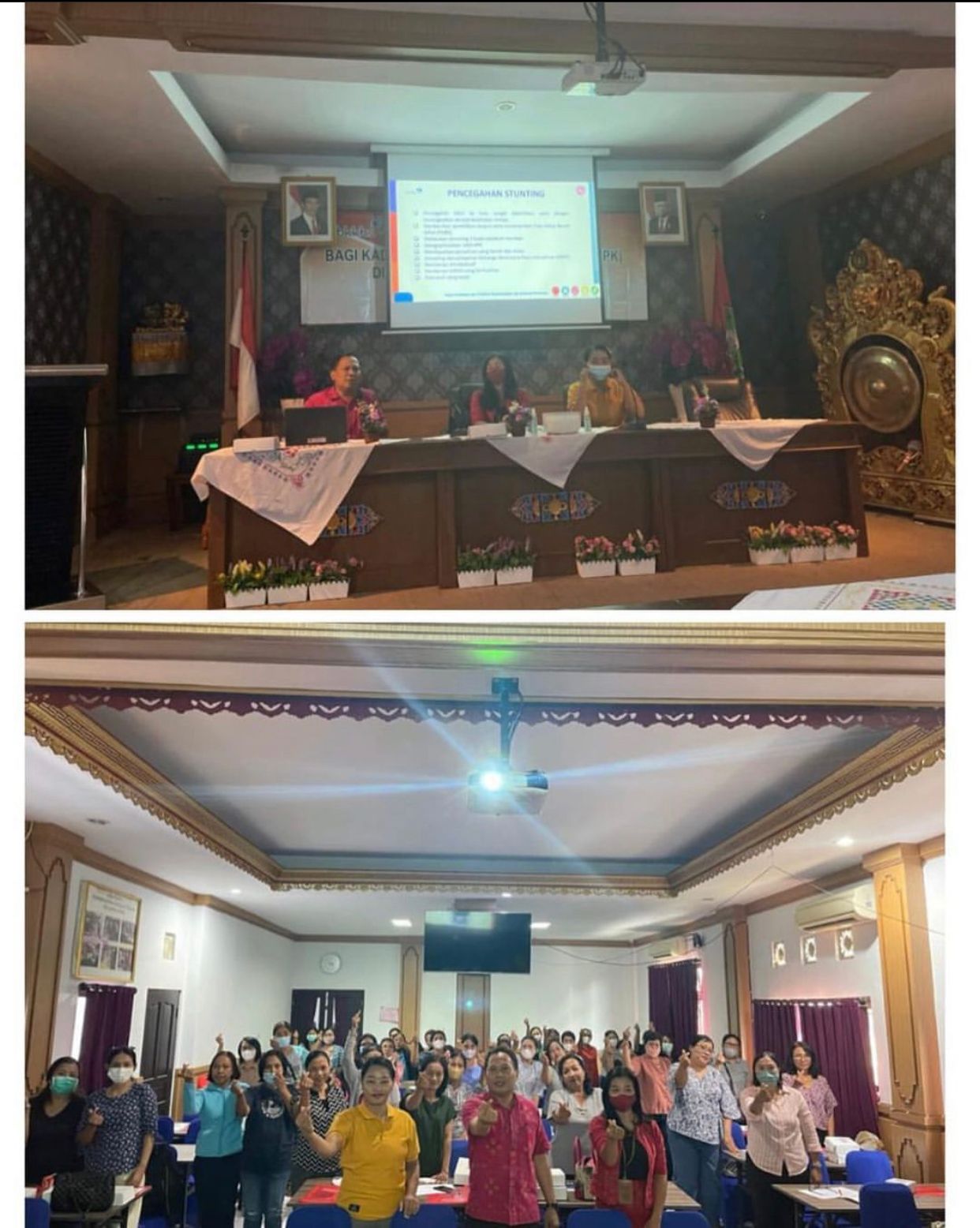 Sekdis Dinas PMD, bpk Tresna Yasa Mendampingi TPK di Desa Peguyangan Kangin .