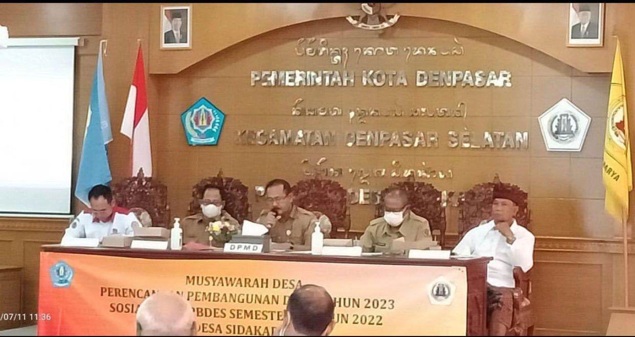 Musdes Perencanaan Pembangunan Desa di Desa Sidakarya.