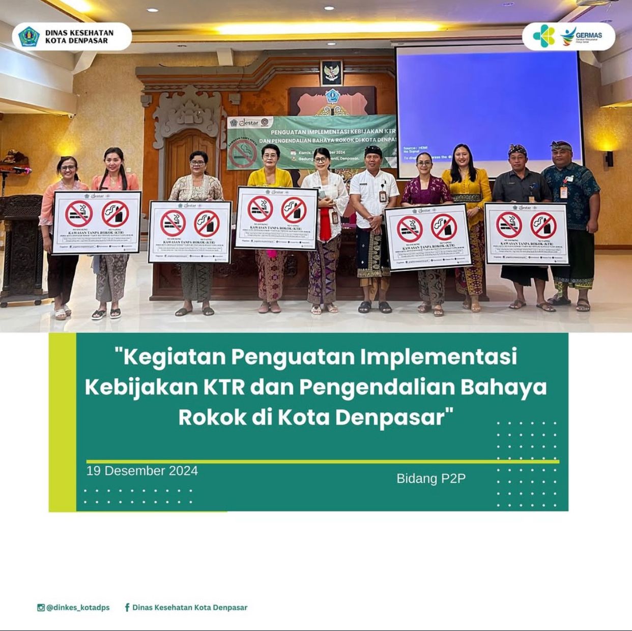 Penguatan Implementasi Kebijakan KTR dan Pengendalian Bahaya Rokok di Kota Denpasar