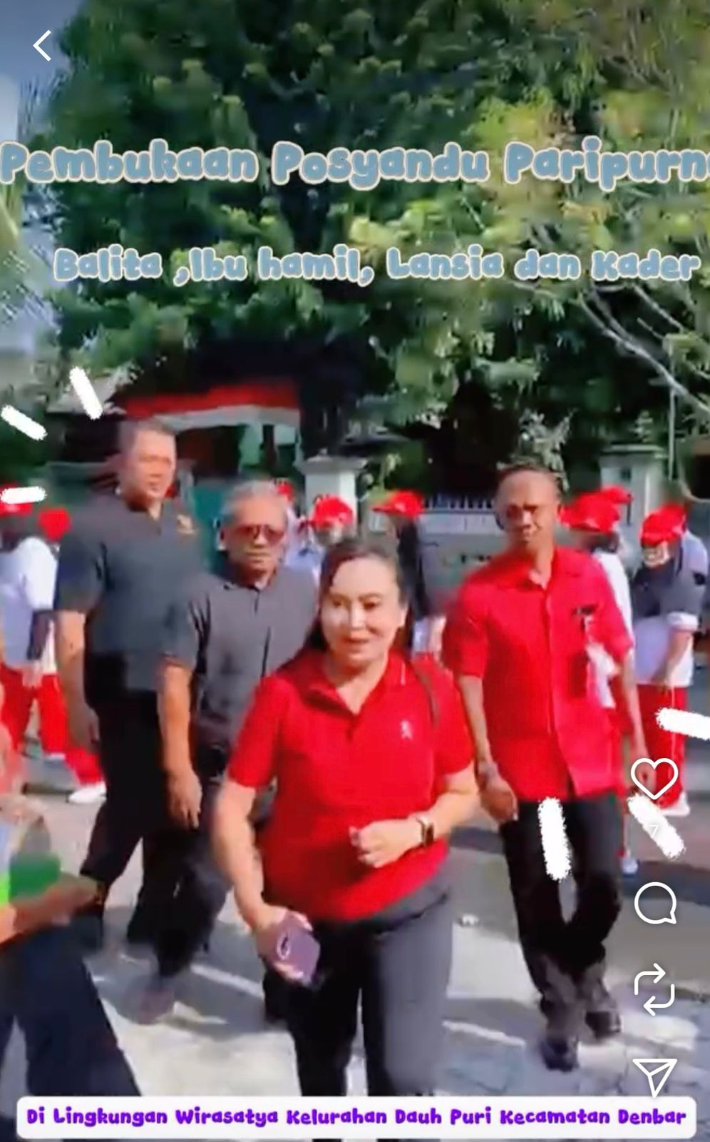 Pembukaan Posyandu Paripurna Balita, Ibu Hamil, Lansia dan Kader di Lingkungan Wirasatya 