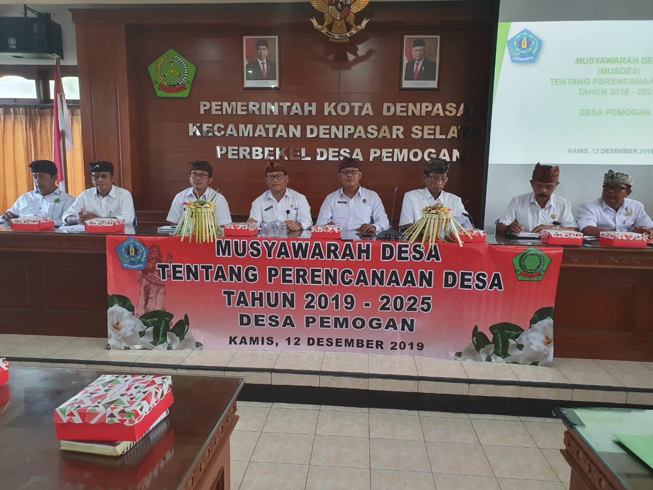Musyawarah Desa Tentang Perencanaan Desa Tahun 2019-2025 Desa pemogan