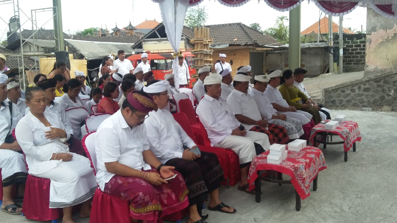 Acara Peletakan Batu Pertama Pembangunan Pasar Anyar Sari Kota Denpasar