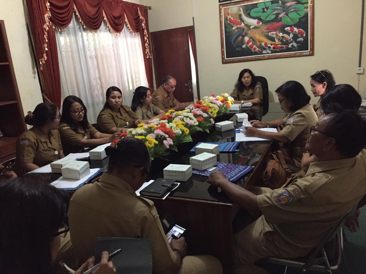 Penerimaan Tim Monev Arsip Kota Denpasar  