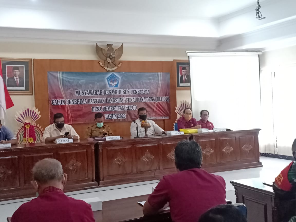 Musdes Khusus Penetapan Calon Penerima Bantuan Langsung Tunai Dana Desa 