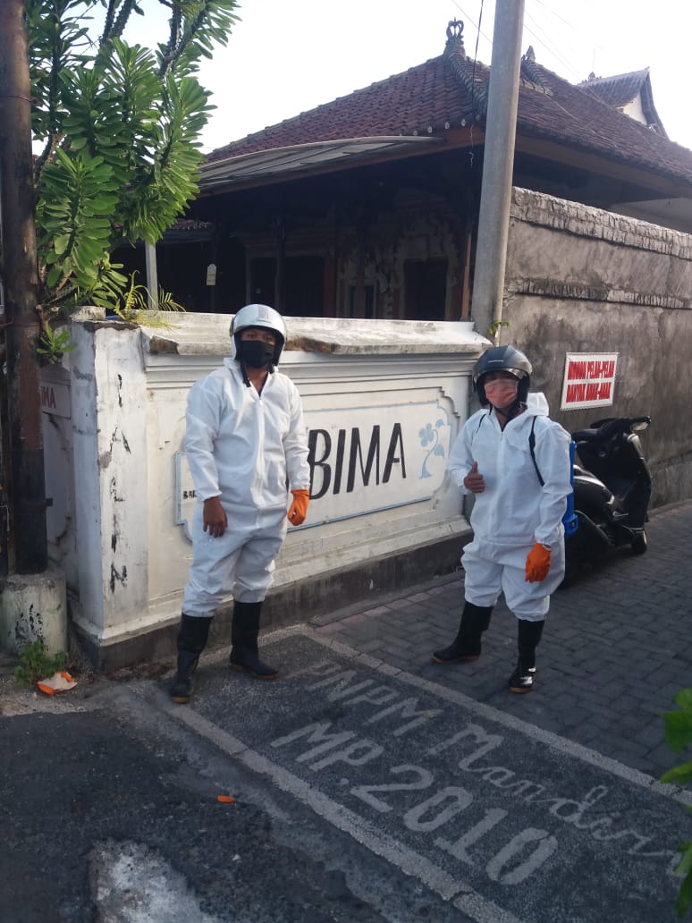 Penyemprotan Disinpektan di Daerah Panjer