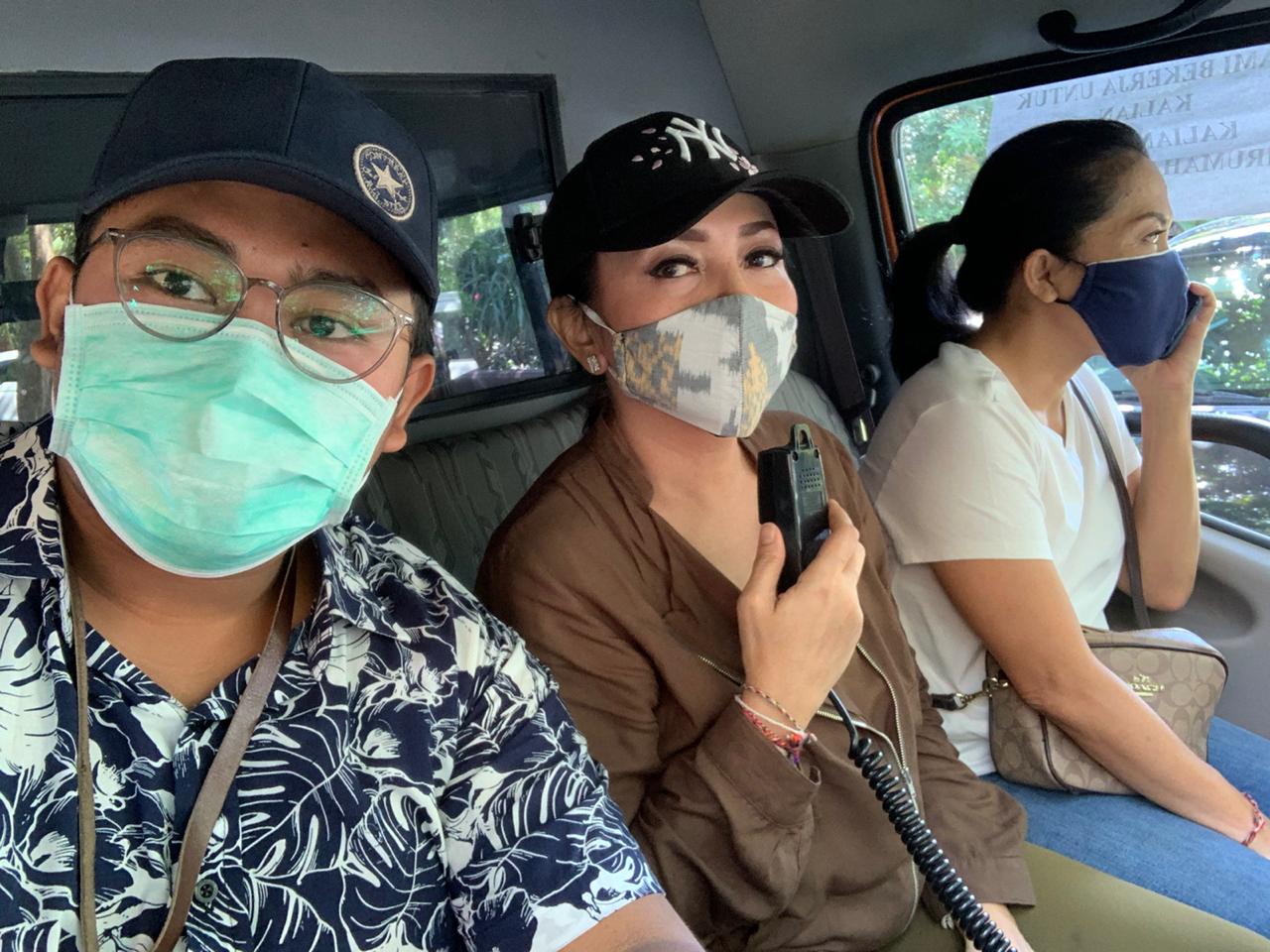 Cegah Covid-19, Ny Selly Mantra Turun Langsung Beri Imbauan melalui Mobil Calling