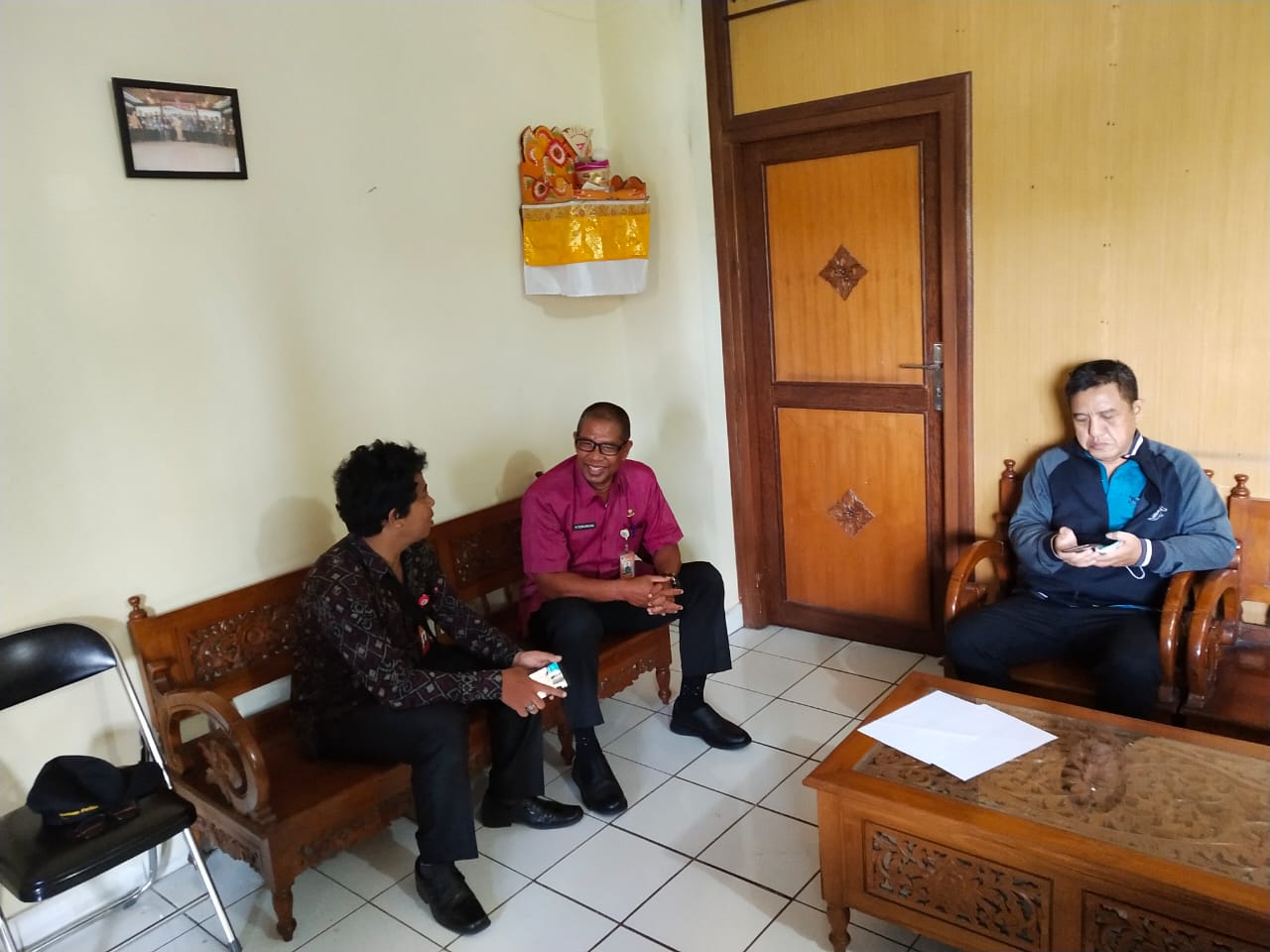 Koordinasi  terkait persiapan seleksi perangkat desa dan Pelaksana kewilayahan