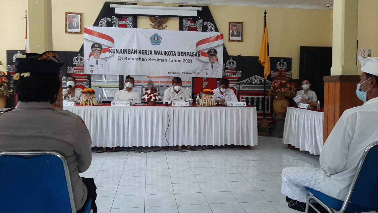 Kunjungan Kerja Walikota Denpasar di Kelurahan Kesiman