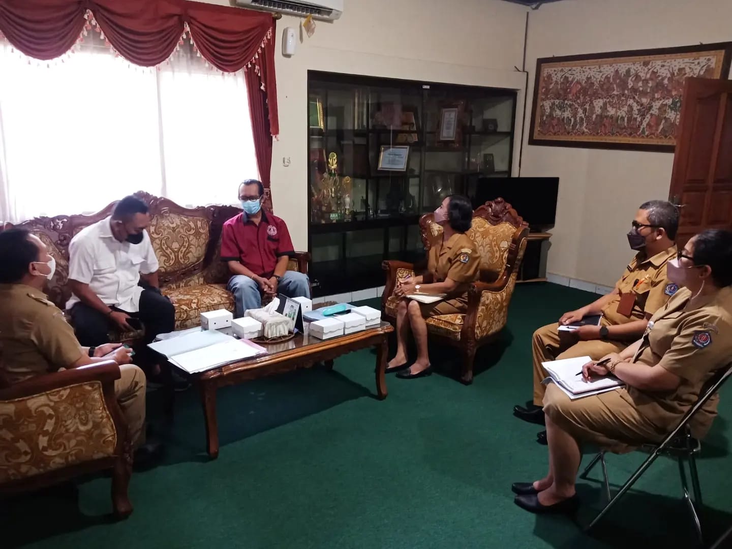 Menerima Koordinasi DPD LPM Kota Denpasar 