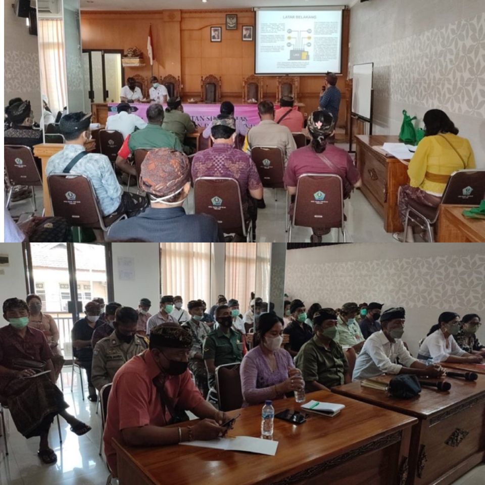 JFT Penggerak Swadaya Masyarakat Ahli Muda Dinas PMD kota Denpasar menjadi Narasumber Peningkatan Sinegritas Pemerintah Desa dengan LKD