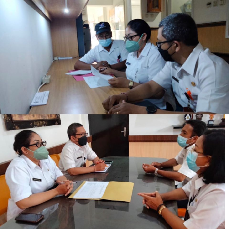 Dinas PMD kota Denpasar melaksanakan Pembinaan pengolahan  Data inventarisasi Swadaya Murni Masyarakat dan Penunjang Pembangunan