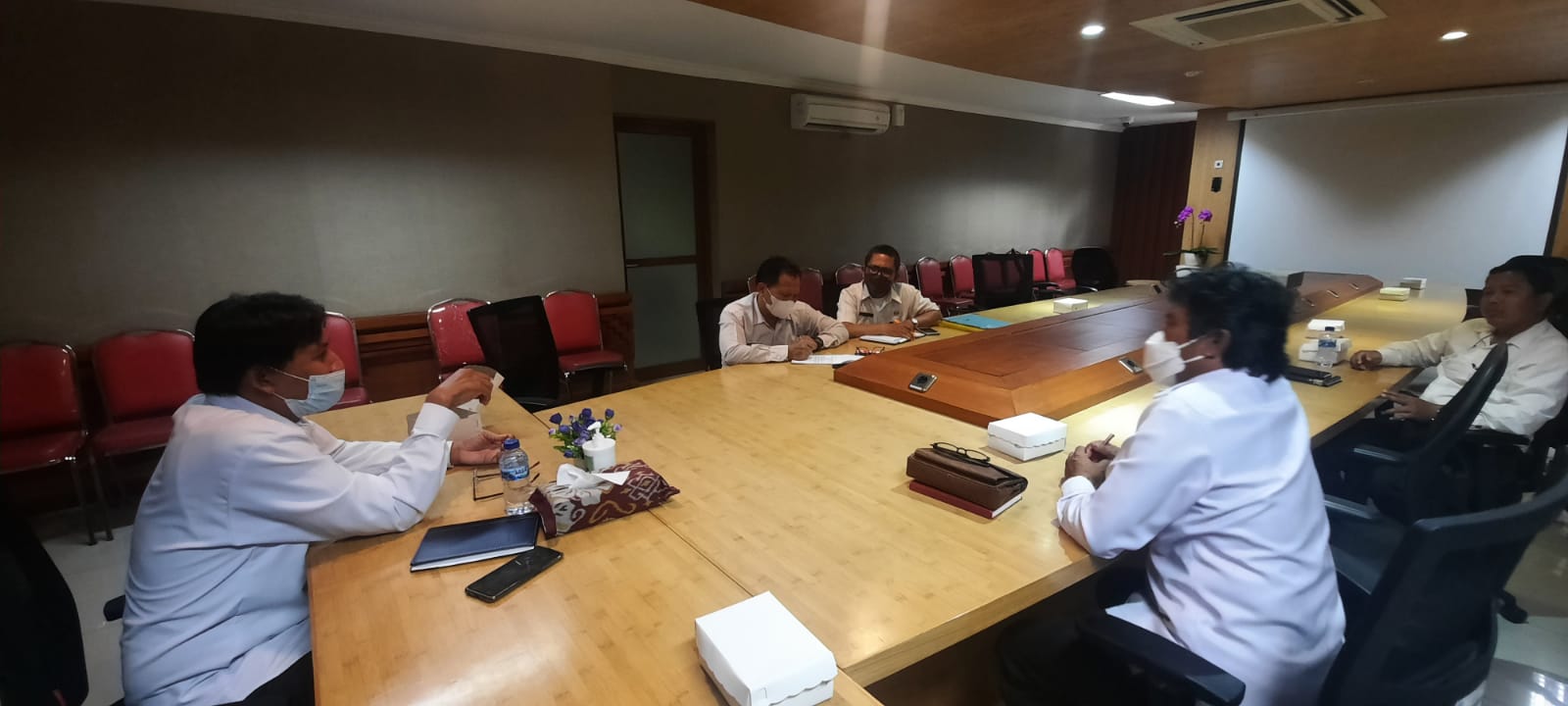 Audensi dari Komisi Informasi Provinsi Bali terkait evaluasi Keterbukaan Informasi Publik