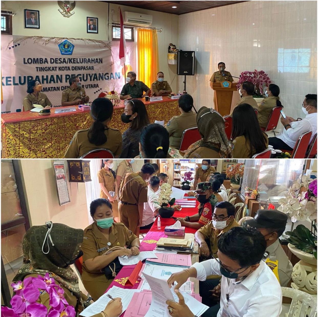 Penilaian dalam Rangka Lomba Desa/Kelurahan Tk Kota Denpasar Tahun 2022 