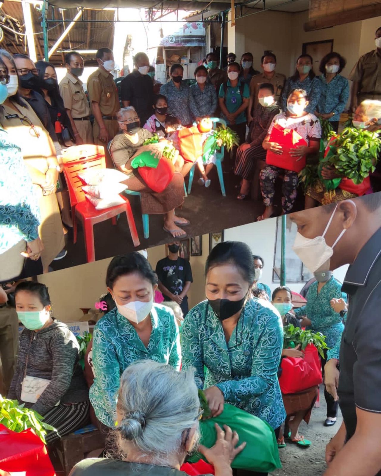 Penyerahan Sembako bagi Lansia dan PMT bagi Balita, Ibu Hamil dan Penyandang Disabilitas