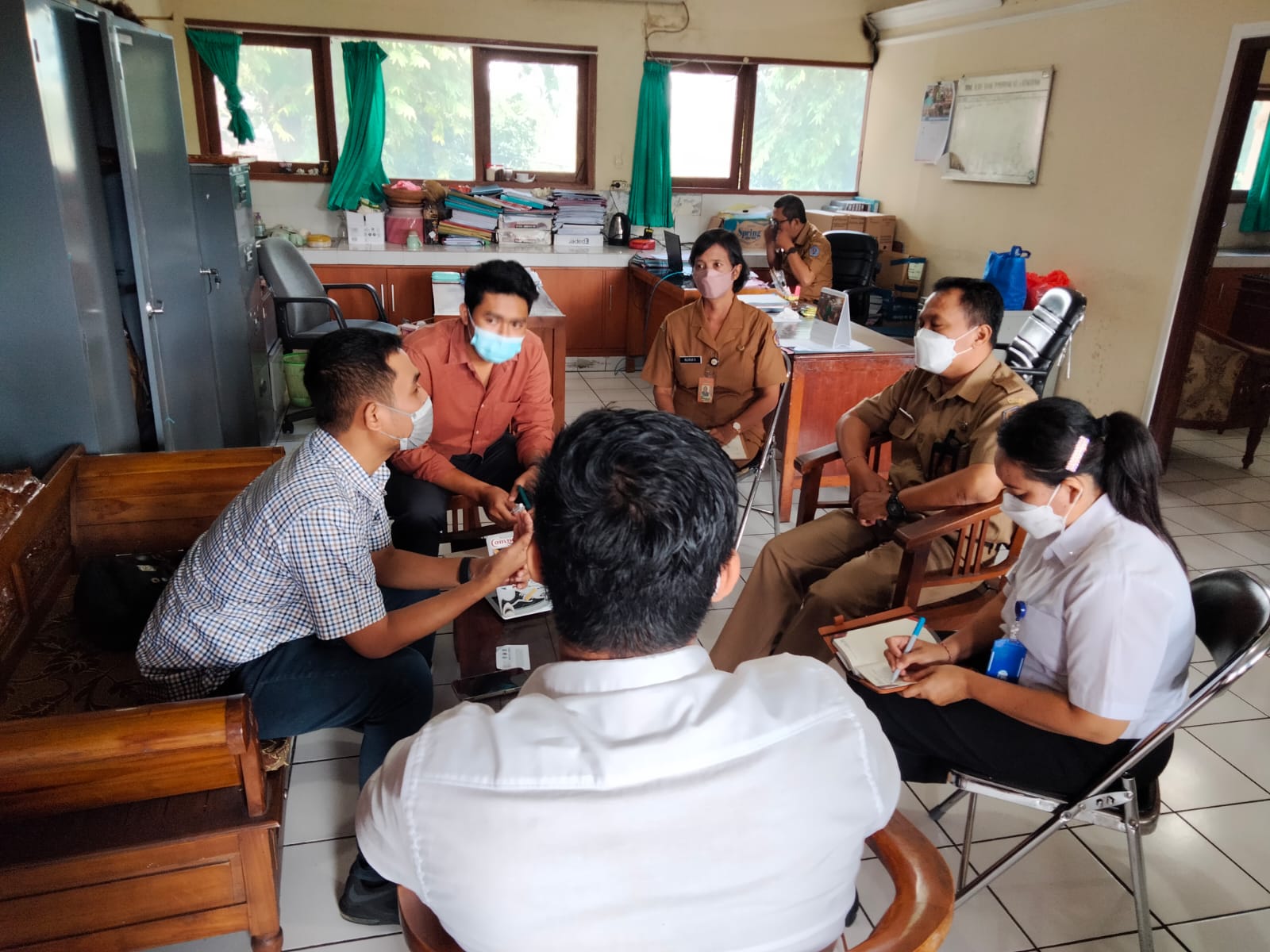 Koordinasi dengan Maggie/Nestle dlm rangka Persiapan Lomba memasak PKK.