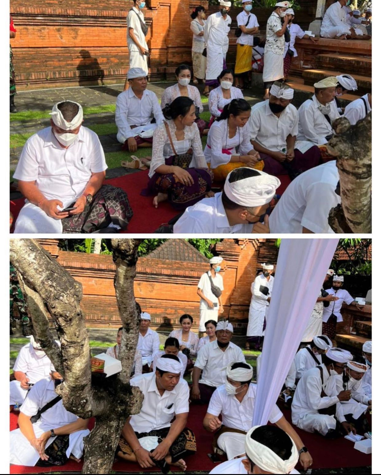 Persembahyangan bersama Di Pura Agung Lokanatha