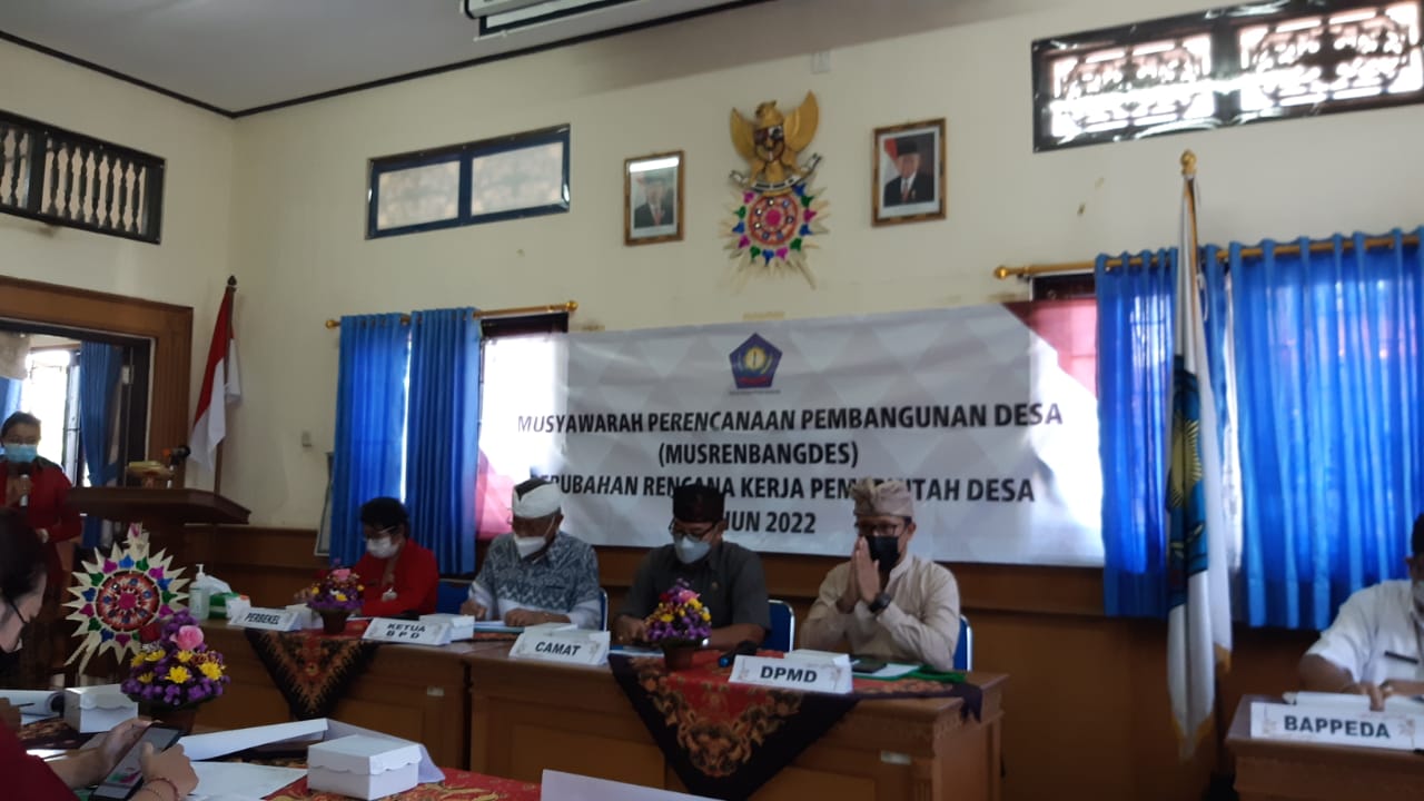Musyawarah Perencanaan Pembangunan Desa  Perubahan Rencana Kerja Pemerintah Desa Tahun 2022 di Desa Dauh Puri Kangin.
