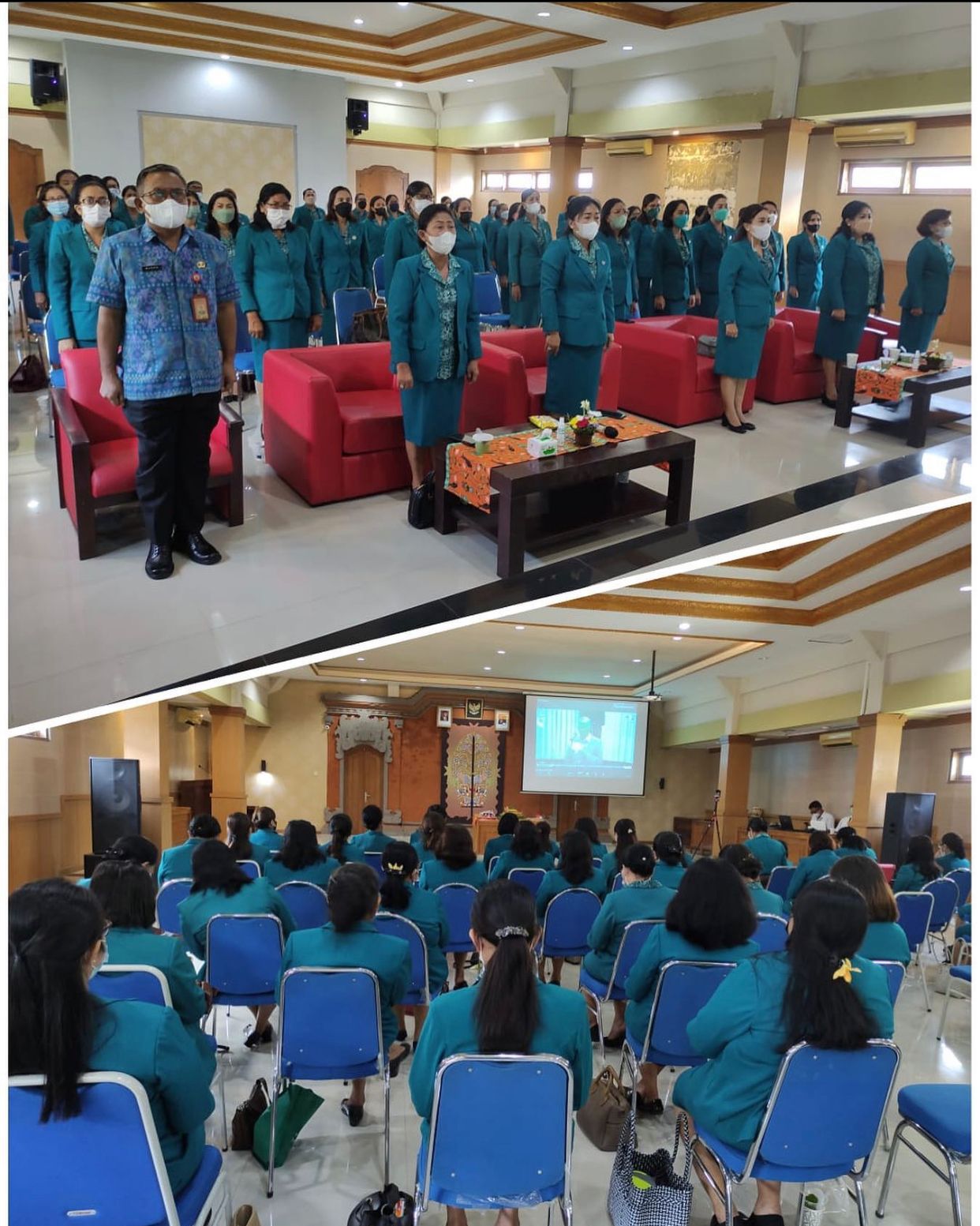 Zoom Peringatan Puncak Hari Kesatuan Gerak (HKG) PKK ke-50 Provinsi Bali