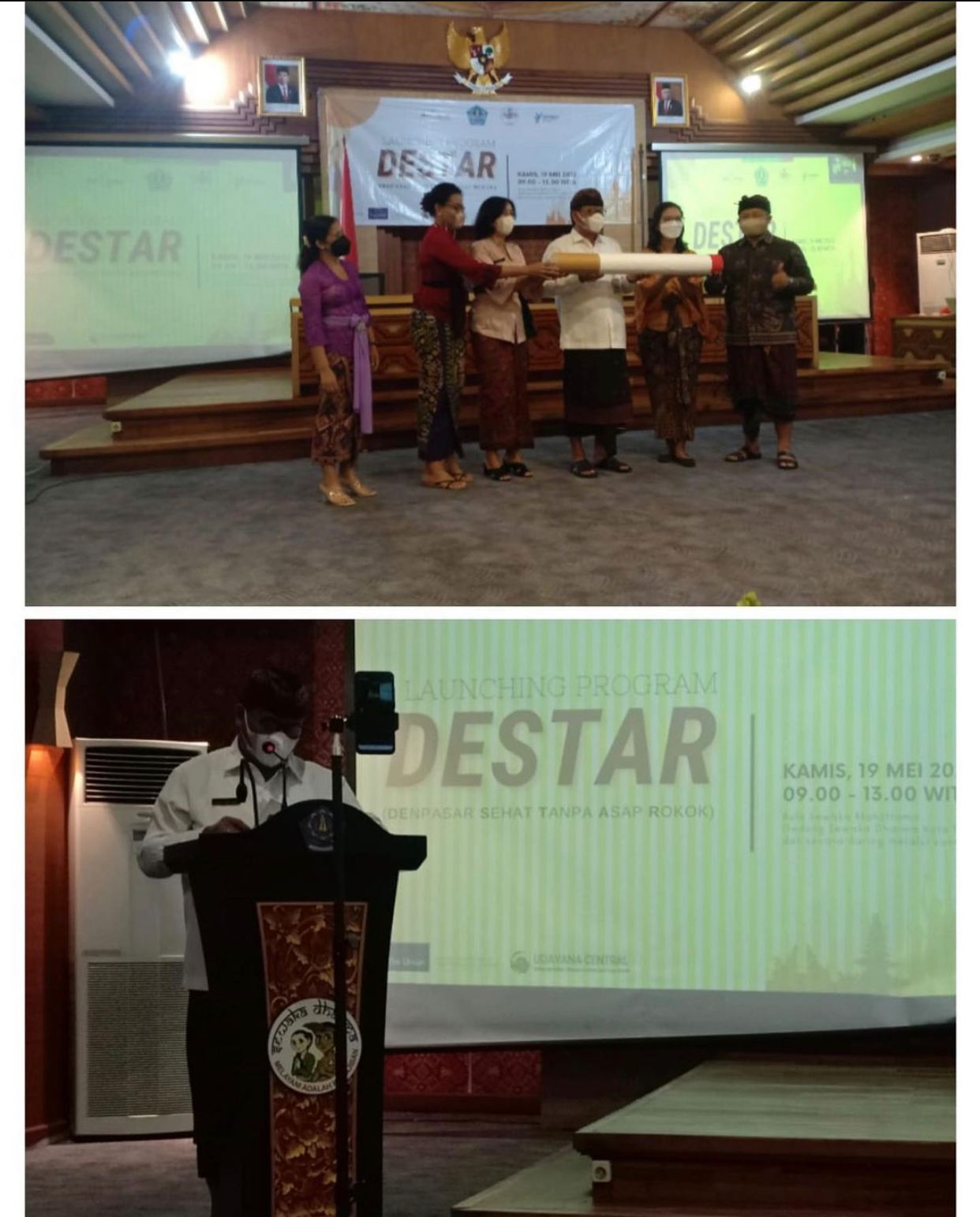 kegiatan lounching Destar (Denpasar Sehat Tanpa Rokok) 